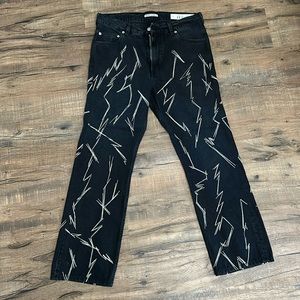 Our Legacy black embroidered jeans.Great cond